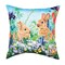 Easter Bunny Garden Paradise HD Printed Indoor/Outdoor Accent Throw Pillow 18" x 18"